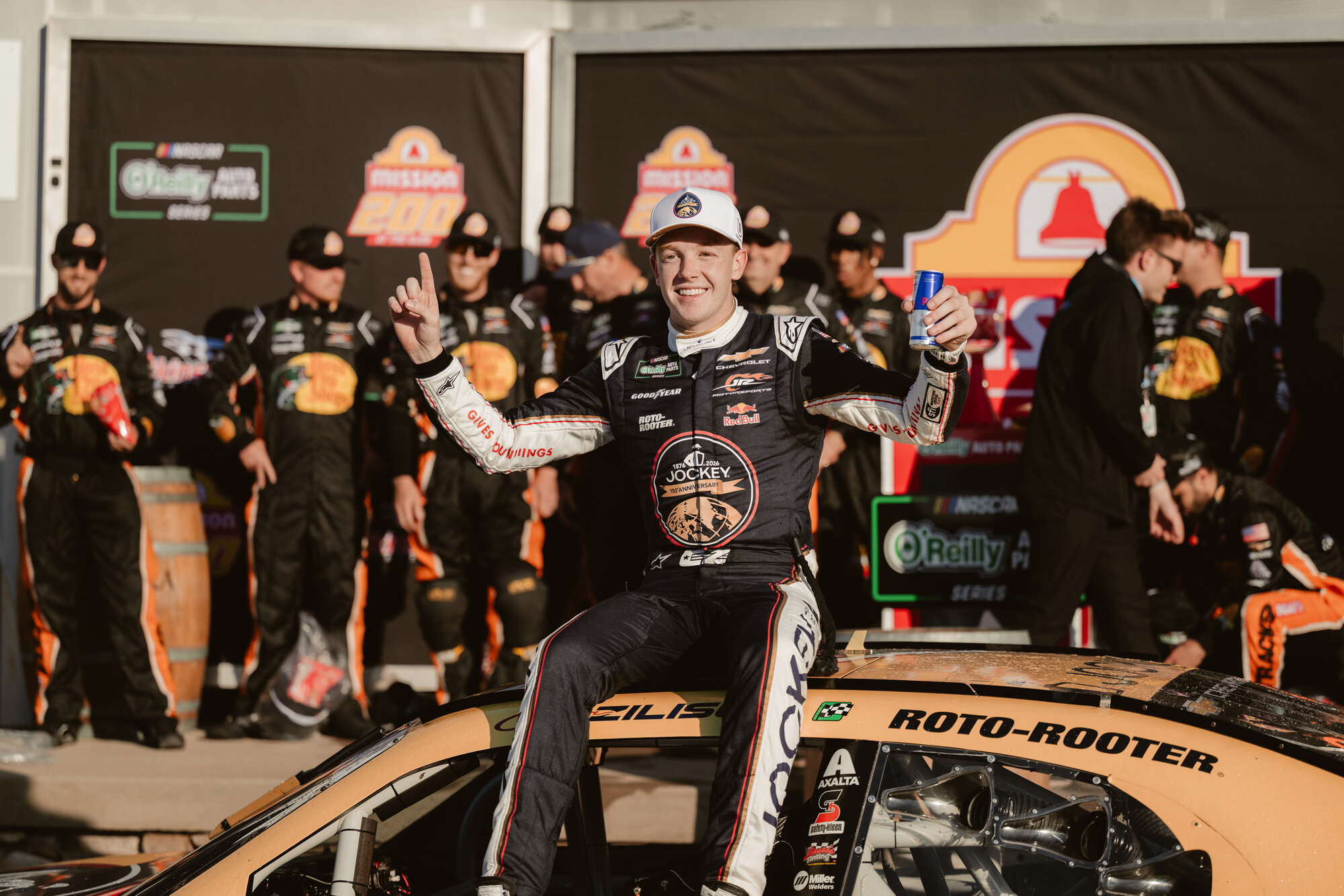 Connor Zilisch celebrates his third straight Watkins Glen win