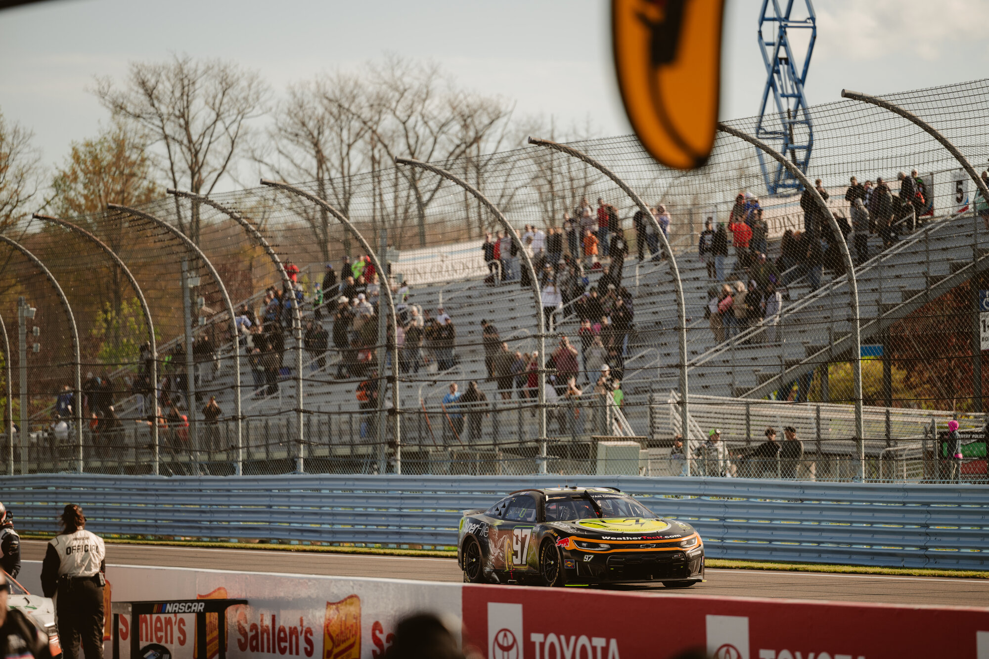 NASCAR Cup Series cars race through the esses at Watkins Glen International